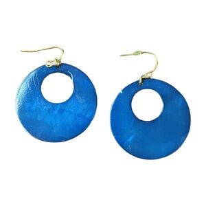 Earrings, gold colored hook